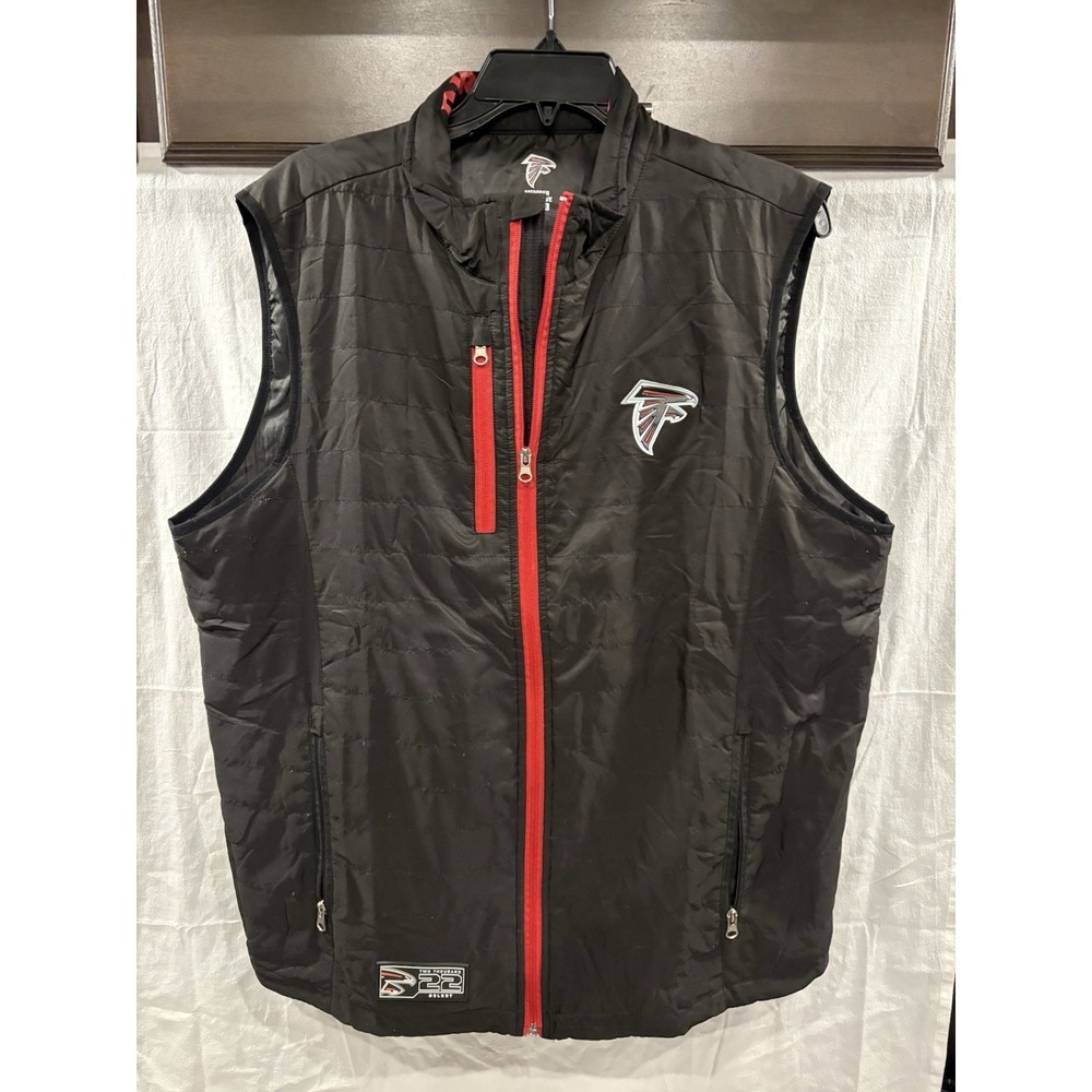 Atlanta Falcons 2022 Dirty Birds Member Exclusive Men's Black Puffer Vest SizeXL